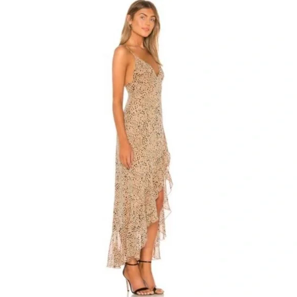 REVOLVE MAJORELLE LORETTO DRESS IN NATURAL LEOPARD , NEVER WORN - Picture 3 of 5